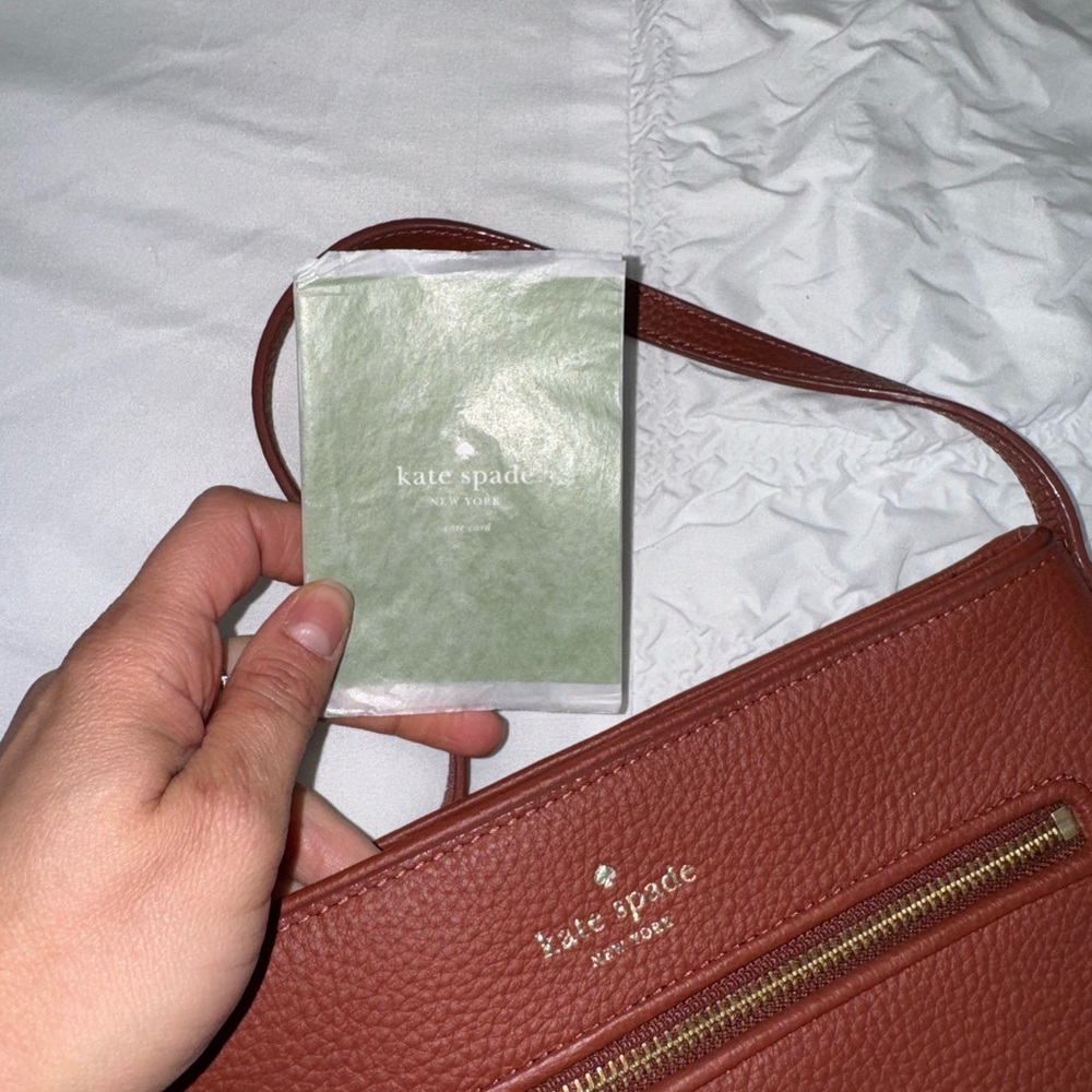 Kate Spade Reddish Brown Leather Crossbody Bag - Chester Street Dessi NWT - Picture 7 of 13